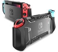 Case for Nintendo Switch [Blade Series] Ergonomic Dockable Protection TPU Handle NS Case Compatible with Nintendo Switch Console & Joycon Controllers (Black)