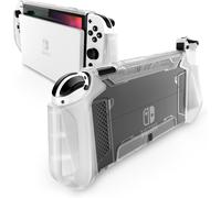 Case for Nintendo Switch OLED 2021 [Blade Series] Case Dockable Protection Ergonomic TPU Handle NS Oled Case Compatible with Nintendo Switch OLED and Joycon Controllers (Clear)