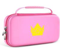 Case For Nintendo Switch Series,Hard Shell Anti-Shock Carry Case With Space,Pink