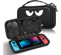 Case For Nintendo Switch/Switch Oled Model-Eva Carrying Case With Zippered Storage Bag,Anti-Shock Protective Shell With 10 Game Card Slots.[B13]