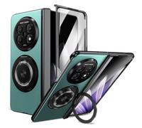 Case for Oppo Find N5 Built-in 360° Rotatable Ring Stand | Hinge Protection & Screen Protector,Full Body Protection Magnetic Phone Cover for Oppo Find N5(Ye?il)