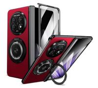 Case for Oppo Find N5 Built-in 360° Rotatable Ring Stand | Hinge Protection & Screen Protector,Full Body Protection Magnetic Phone Cover for Oppo Find N5(Rosso)