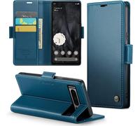 Case For Pixel 8 Pro Case Wallet Pu Leather Wallet Cover With Cards Magnetic And Rfid Anti-Theft Protection Folio Cover Google Pixel 8 Pro Case, Blue