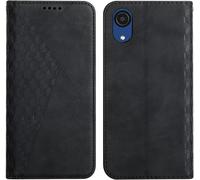 Case For Samsung Galaxy A03 Core, Premium Flip Case Cover Protective Flip Case With Magnetic Clasp Wallet Phone Cover [Card Holder] Shockproof Kickstand Cover (Black)