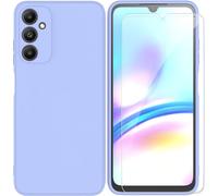 Case For Samsung Galaxy A05s 4g (6.7 Inches) + Tempered Glass Screen Protector, Ultra Premium Tpu Liquid Silicone Flexible Cover For Samsung Galaxy A05s 4g \ Purple2
