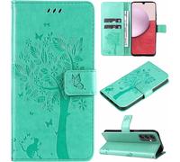 Case For Samsung Galaxy A14 5G/4G, Leather Case Cover With Card Holder Magnetic Flap Stand Flip Case Cover Shockproof Case For Samsung Galaxy A14 5G/4G, Green