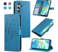 Case For Samsung Galaxy A16 4G/5G Case, Flip Folio Pu Leather Wallet Magnetic Wallet Card Slots Stand Feature Cover For Samsung Galaxy A16 4G/5G (6.7"") - Blue