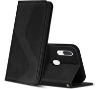 Case For Samsung Galaxy A20e, Premium Leather Protective Case Cover With [Card Slots] [Magnetic], Flip Folio Wallet For Samsung Galaxy A20e (Black)