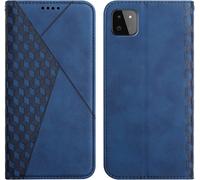 Case For Samsung Galaxy A22 5g, Premium Flip Case Cover Protective Flip Case Magnetic Wallet Phone Cover [Card Holder] Shockproof Kickstand Cover (Blue)