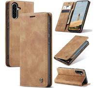 Case For Samsung Galaxy A23 5g/4g Premium Leather Protective Pouch Wallet Flip Case Magnetic Case Cover For Samsung Galaxy A23, Brown