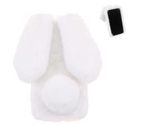 Case For Samsung Galaxy A33 5g Cute Fluffy Rabbit Furry Rabbit Furprotection Plushcase Plush Autumn And Winter Lovely - Blanc