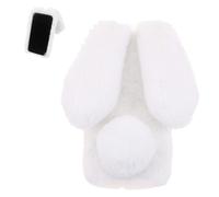 Case For Samsung Galaxy A34 5g Cute Fluffy Rabbit Furry Rabbit Furprotection Plushcase Plush Lovely Autumn And Winter - Blanc