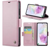 Case For Samsung Galaxy A35 5G Wallet Case Cover Pu Leather Wallet With Magnetic And Rfid Protection Anti-Theft Folio Cover Samsung A35 5G Case, Gold