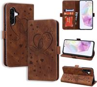 Case For Samsung Galaxy A36 5g Shockproof Protective Leather Magnetic Flip Case Wallet Case Cover For Samsung A36 5g Brown