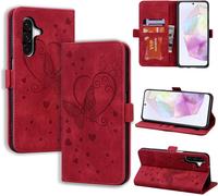 Case For Samsung Galaxy A36 5g Shockproof Protective Leather Magnetic Flip Case Wallet Case Cover For Samsung A36 5g Red