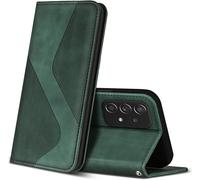 Case For Samsung Galaxy A52 4g 5g / Galaxy A52s 5g, Premium Leather Flip Wallet Case Cover For Samsung Galaxy A52 4g 5g / Galaxy A52s 5g (Green)