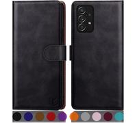 Case For Samsung Galaxy A52/A52s [Rfid Blocking] [Magnetic Protection] Card Slots Protection Premium Pu Leather Case Cover For Samsung A52 5g/A52s Black