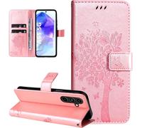 Case For Samsung Galaxy A55 5G Leather Wallet Case With Card Holder Magnetic Flip Case Cover For Samsung Galaxy A55 5G Rose Gold