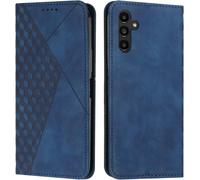 Case For Samsung Galaxy A55 5g, Premium Flip Case Cover Protective Flip Case Magnetic Wallet Phone Cover [Card Holder] Shockproof Kickstand Cover (Blue)