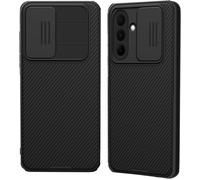 Case For Samsung Galaxy A56 5g, Camera Protection Case With Ultra Thin Slide Lens Cover, Hard Plastic Back Cover Anti-Scratch Non-Slip ¿ Black