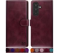 Case For Samsung Galaxy A56 Inches [Magnetic Protection] [Rfid Blocking] Card Slots Protection Case Premium Pu Leather Wallet Case For Samsung A56 Wine Red