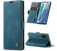 Case For Samsung Galaxy Note 20 Wallet Pu Leather Wallet Cover With Magnetic And Rfid Protection Anti-Theft Protection Folio Cover Samsung Note 20 Case, Blue