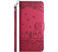 Case For Samsung Galaxy S20 Fe 5G, Premium Pu Leather Flip Wallet Pouch Protective Case Cover Magnetic Closure Case With Stand Red