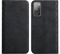 Case For Samsung Galaxy S20 Fe, Premium Flip Case Cover With Magnetic Clasp And Card Holder [Card Holder] Shockproof Kickstand Cover (Black)