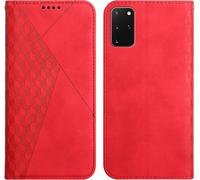 Case For Samsung Galaxy S20 Plus, Premium Flip Case Cover Protective Flip Case Magnetic Wallet Phone Cover [Card Holder] Shockproof Kickstand Cover (Red)