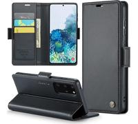 Case For Samsung Galaxy S20 Plus Wallet Pu Leather Wallet Case With Magnetic And Rfid Protection Anti-Theft Protection Folio Cover Samsung S20 Plus Case, Black