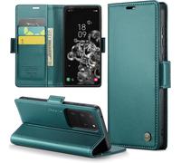 Case For Samsung Galaxy S20 Ultra Wallet Pu Leather Wallet Cover With Magnetic And Rfid Protection Anti-Theft Protection Folio Cover Galaxy S20 Ultra Case, Green