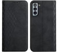 Case For Samsung Galaxy S21 Plus, Premium Flip Case Cover Protective Flip Case Magnetic Wallet Phone Cover [Card Holder] Shockproof Kickstand Cover (Black)