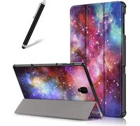 Case for Samsung Galaxy Tab A 10.5 (2018) T590/T595, Slim Lightweight Leather Smart Flip Case with Auto Wake/Sleep, Magnetic Flip Folio Stand Cover, Milky Way