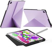 Case for Samsung Galaxy Tab A9+/A9 Plus 11 Inch 2023 - Folding Book Cover Stand with Landscape and Portrait Modes with Auto Sleep/Wake Function (Lilac Purple)