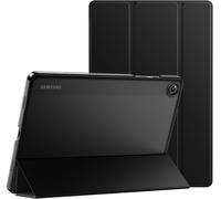 Case for Samsung Galaxy Tab A9+/A9 Plus 11 Inch 2023, Slim Folio Protective Tablet Case Cover Stand Translucent Trifold Back, Auto Sleep/Wake (Black)