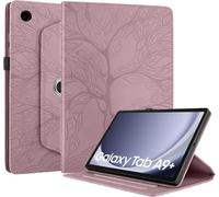 Case For Samsung Galaxy Tab A9+/A9 Plus 11 Inch 2023 Sm-X210/X215/X216 Case Stand 360 Degree Rotating Pu Leather Protective Wallet Case Tablet Case Galaxy Tab A9+ 11 Inch 2023 Rose Gold