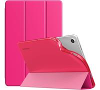 Case For Samsung Galaxy Tab A9+/A9 Plus 11 Inch 2023 Sm-X210/X216/X218, Translucent Tpu Back Protective Cover For Galaxy Tab A9+, Auto Wake/Sleep, Begonia Red