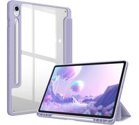 Case for Samsung Galaxy Tab S10 FE 10.9 Inch 2025/Tab S9 FE 10.9 Inch/S9 11 2023 - Clear Transparent Back Cover Shockproof Auto Sleep/Wake Case, Lilac