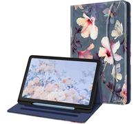 Case for Samsung Galaxy Tab S6 Lite 10.4 Inch 2024/2022/2020 ¿ Multi-Position Case Cover with Front Pocket and Auto Sleep/Wake Function, Hibiscus Flower