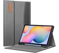 Case For Samsung Galaxy Tab S6 Lite 10.4 Inch 2024/2022/2020 ¿ [Pen Storage] Multi-Position Case With Front Pocket Magnetic Closure, Grey/Black