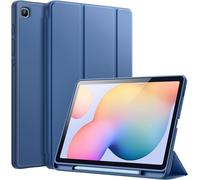 Case for Samsung Galaxy Tab S6 Lite 10.4 Inch 2024/2022/2020 with S Pen Pen Holder, Slim Tablet Case with Soft TPU Back, Auto Sleep/Wake (Navy)