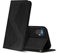 Case For Samsung Galaxy Xcover 6 Pro, Premium Leather Protective Case Cover With [Card Slots] [Magnetic], Flip Folio Wallet For Samsung Xcover 6 Pro (Black)