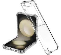 Case For Samsung Galaxy Z Flip 5, [Military Shockproof Protection] [With Metal Connection] Hard Pc And Tpu Silicone Bumper For Samsung Galaxy Z Flip 5 5g, Transparent