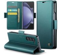 Case For Samsung Galaxy Z Fold 5 Pu Leather Wallet Case Cover With Magnetic And Rfid Protection Anti-Theft Protection Folio Cover Samsung Z Fold 5 Case, Green