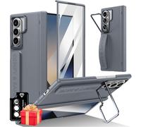 Case For Samsung Galaxy Z Fold 7 With Stand And Front Screen Protector,With Magnetic Hinge Protection And Non-Slip Strip,Case For Galaxy Z Fold 7,Dark Blue