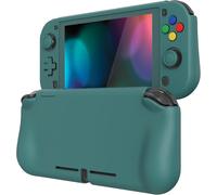 Case for Switch Lite Cover Joycon,Protective Accessory for Nintendo Switch Lite with Joystick Cap & Tempered Glass Screen Protector & ZealProtect Buttons-Hunter Green