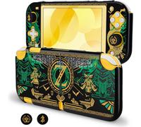 Case for Switch Lite,Slim Hard PC Protective Case with Divided Design,Cool Protective Case with Button Caps,Anti-Scratch and Shockproof,Yellow Green