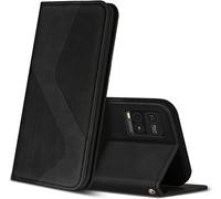 Case For Vivo Y21 / Vivo Y21s / Vivo Y33s, Premium Leather Protective Case Cover With [Card Slots] [Magnetic], Flip Folio Wallet For Vivo Y21 / Y21s / Y33s (Black)
