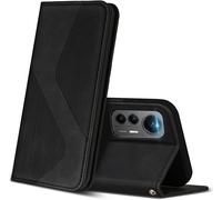 Case For Xiaomi 12 Lite, Premium Protective Leather Case Cover With [Card Slots] [Magnetic], Flip Folio Wallet For Xiaomi 12 Lite (Black)