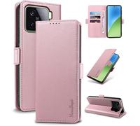 Case For Xiaomi 15 - [Rfid Blocking ] Luxury Pu Protective Case [Magnetic] [Card Slot] [Stand] Wallet Flip Case, [Powder]